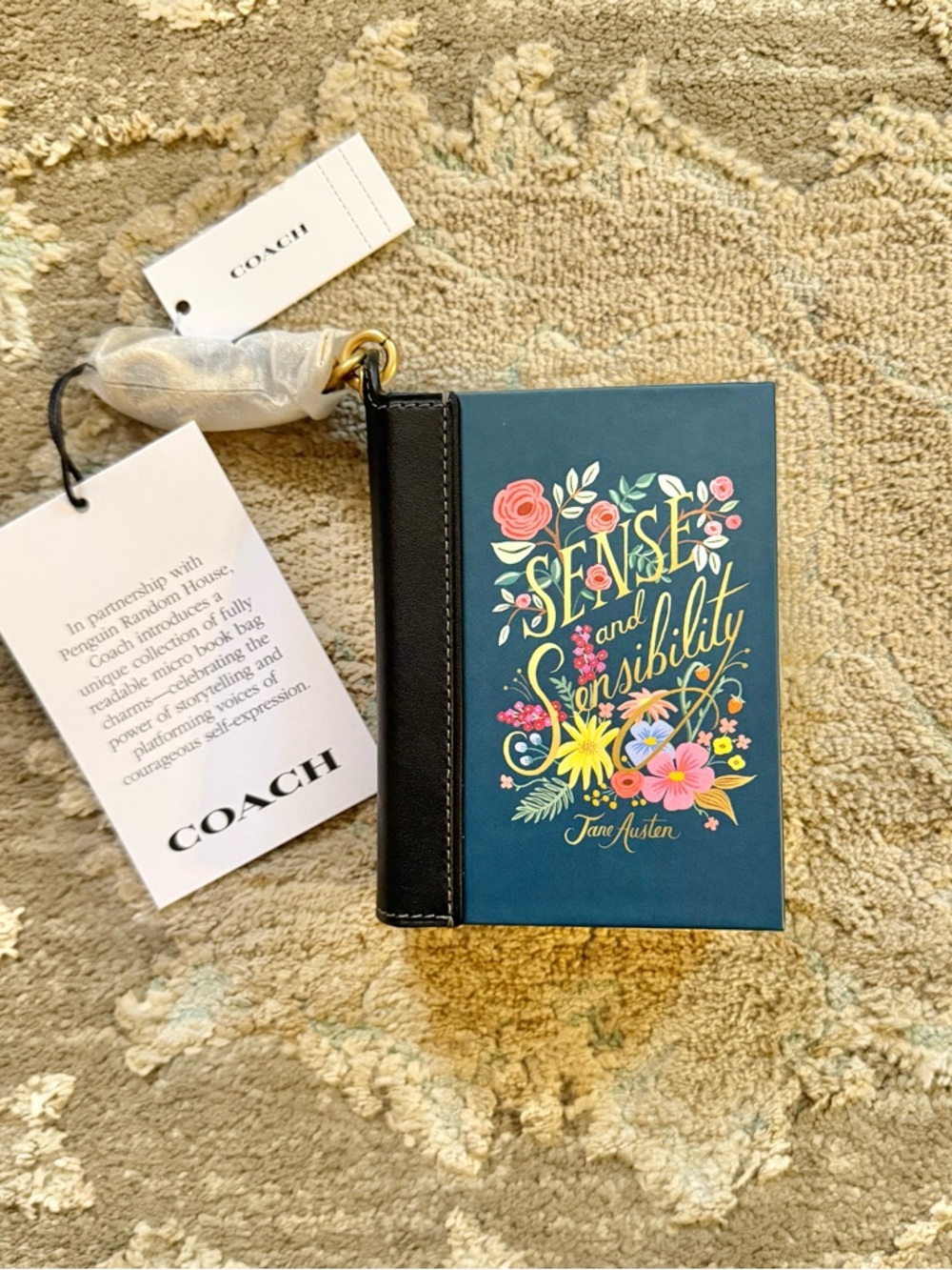 COACH Sense and Sensibility by Jane Austen Book Bag Charm - CFK42